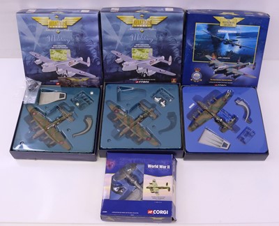 Lot 393 - A box containing Corgi Aviation Archive 1/72...
