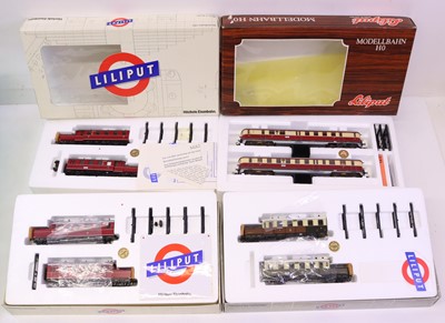 Lot 272 - A collection of Liliput H0 gauge 2-car...