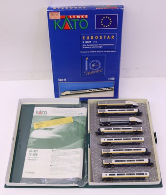 Lot 239 - Kato N gauge Eurostar 8-car set, comprising...