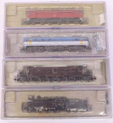 Lot 278 - Three N gauge Micro Ace locos to include a C50-...