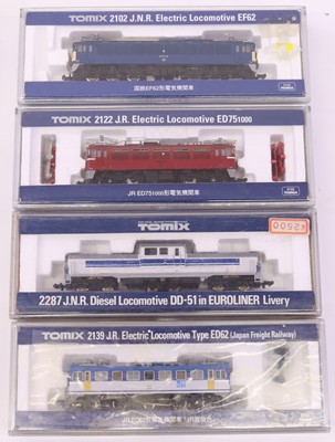 Lot 292 - Four Tomix N gauge locomotives to include a...
