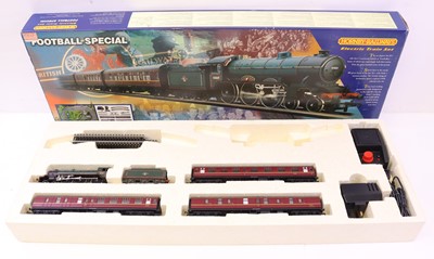 Lot 188 - Hornby 00 gauge Football Special train pack,...