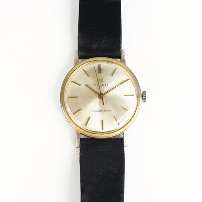 Lot 363 - A gentlemans Tissot Seastar Seven gold plated...