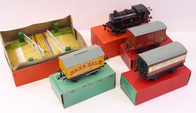 Lot 103A - Hornby Trains 0 gauge tinplate goods wagons...
