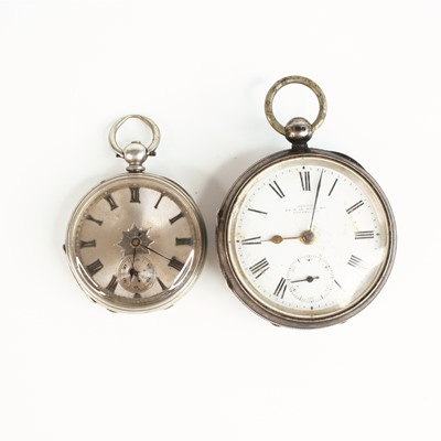 Lot 351 - An early 20th century white metal cased key...