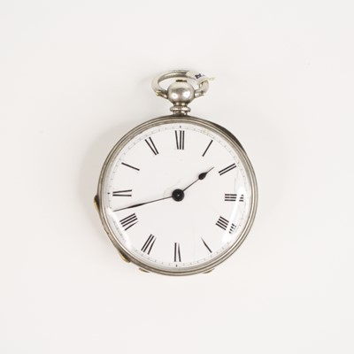 Lot 361 - An early 20th century white metal cased pocket...
