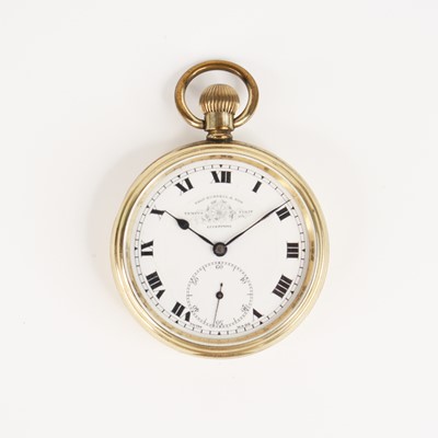 Lot 349 - An early 20th century gold plated open face...