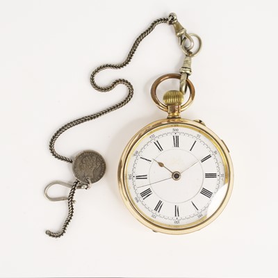 Lot 387 - An early 20th century gold plated cased open...