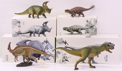 Lot 348 - Nanmu Studio boxed 1/35th scale Dinosaur group,...