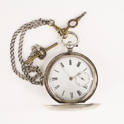 Lot 355 - A Victorian silver cased full hunter pocket...
