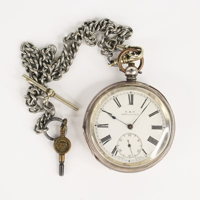 Lot 385 - An early 20th century Continental silver cased...