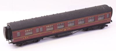 Lot 165 - Exley 0 gauge LMS restaurant car in LMS maroon...
