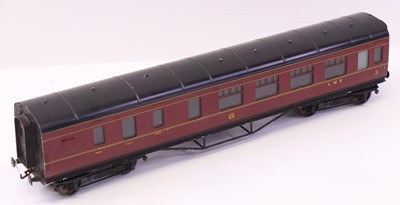 Lot 151 - Exley 0 gauge LMS brake end coach in LMS...