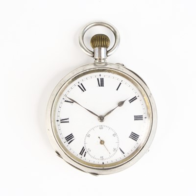 Lot 382 - An early 20th century Swiss silver cased open...
