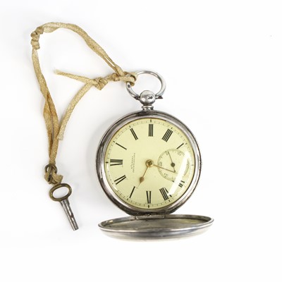 Lot 384 - A Victorian silver cased full hunter pocket...