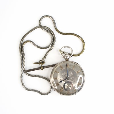 Lot 388 - A Victorian silver cased open face pocket...