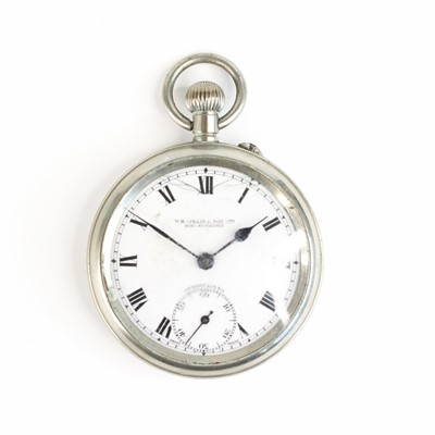 Lot 398 - An early 20th century nickel cased open face...