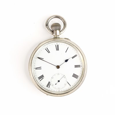 Lot 396 - An Edwardian silver cased open face pocket...