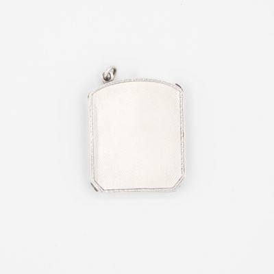 Lot 244 - A George V silver pendant vesta, of...