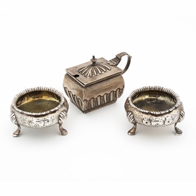 Lot 256 - A pair of Victorian silver table salts, each...