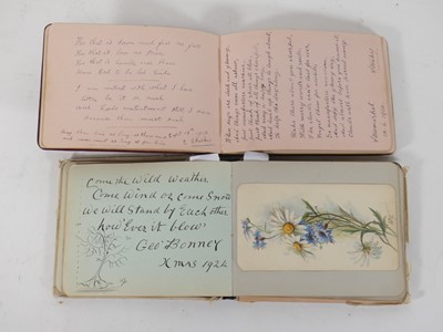 Lot 478 - Two early 20th century sketch and note albums,...