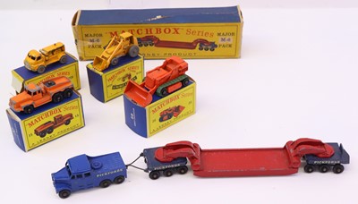 Lot 825 - Matchbox group of five to include an M-6...