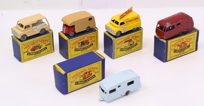 Lot 823 - Matchbox group of five to include a no.35A ERF...