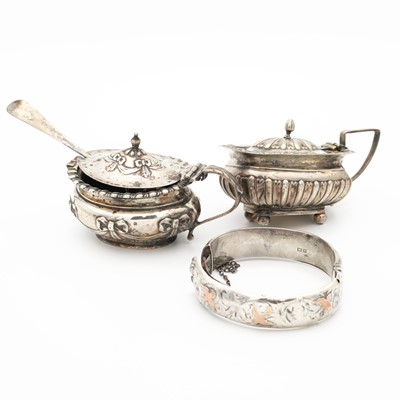 Lot 267 - A late Victorian silver lidded mustard, of...