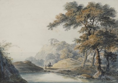 Lot 1101 - English School (18th century) - Landscape with...