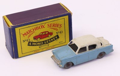 Lot 734 - Matchbox Moko Lesney No.43 Hillman Minx in...