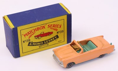 Lot 738 - Matchbox Lesney No. 39 Ford Zodiac Convertible...