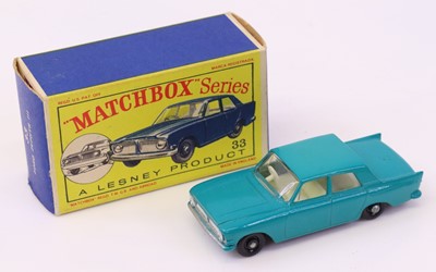 Lot 744 - Matchbox No. 33 Ford Zephyr III, comprising...
