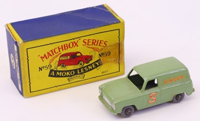 Lot 760 - Matchbox Lesney No.59 Ford Singer Van in Sage...