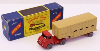 Lot 764 - Matchbox, Major Pack No.7 cattle truck, Thames...