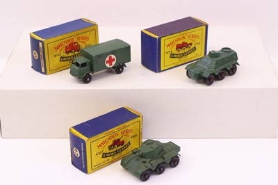 Lot 786 - Matchbox Regular Wheels group of three...