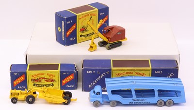 Lot 787 - Matchbox Major Pack series group of three...