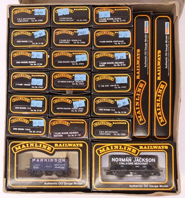 Lot 492 - Twenty six Mainline goods wagon, mostly...