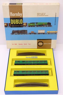 Lot 301 - 2050 Hornby-Dublo 2-rail Suburban set...