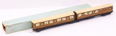 Lot 350 - Pre-war Hornby-Dublo D2 pair of NE articulated...