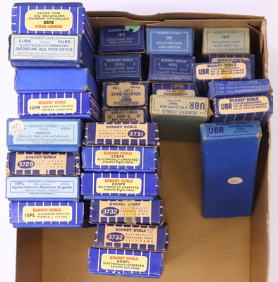 Lot 363 - Hornby-Dublo 3-rail electric track, all boxed:...