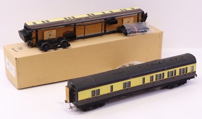Lot 232 - Two 0 gauge finescale Exley-style kit-built...