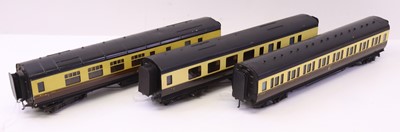 Lot 170 - Three Exley 0 gauge finescale GWR coaches,...