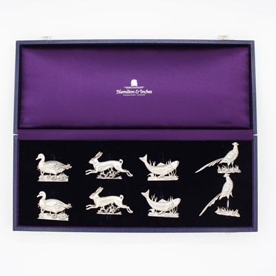 Lot 275 - A cased set of six 20th century Italian silver...