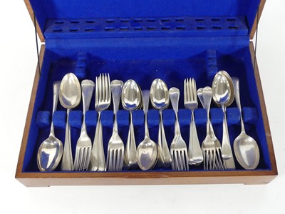 Lot 283a - A cased Edwardian silver part cutlery suite,...