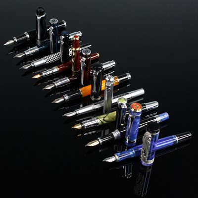 Lot 417 - A collection of Duke of Shanghai fountain pens,...