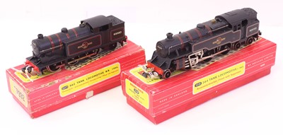 Lot 372 - Two Hornby-Dublo 2-rail tank locos, both black...