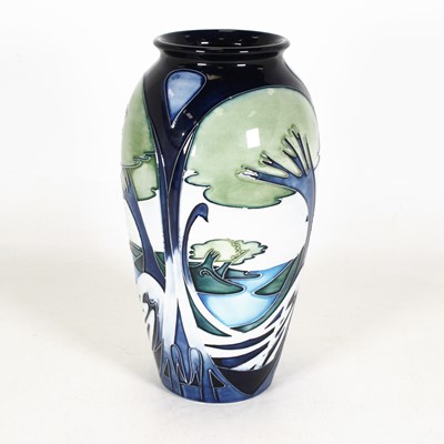Lot 179 - A Moorcroft pottery 'Knypersley' pattern vase,...