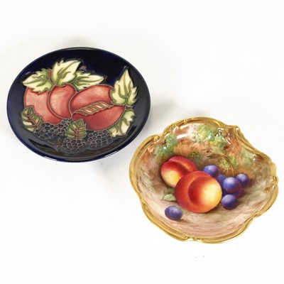 Lot 183 - A Royal Worcester porcelain dish of shaped...