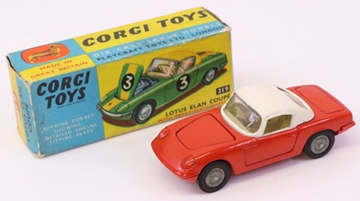 Lot 530 - Corgi Toys No. 319 Lotus Elan coupé comprising...