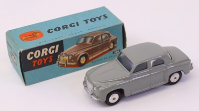 Lot 539 - Corgi Toys No. 204 Rover 90 Saloon in grey...